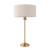 Lampa stołowa mosiężna z beżowym abażurem 110728 z serii Highclere - Endon Lighting