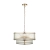 Lampa wisząca mosiężna 5-punktowa ze szkłem ryflowanym 110944 z serii Ridgeton - Endon Lighting