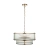 Lampa wisząca mosiężna 5-punktowa ze szkłem ryflowanym 110944 z serii Ridgeton - Endon Lighting