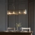 Lampa wisząca mosiężna podłużna szklana 4-punktowa 110945 z serii Ridgeton - Endon Lighting