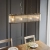 Lampa wisząca mosiężna podłużna szklana 4-punktowa 110945 z serii Ridgeton - Endon Lighting