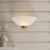 Kinkiet szklany półokrągły mosiężny 38cm 112439 z serii Welles - Endon Lighting