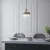 Lampa wisząca mosiężna szklana 1-punktowa 112572 z serii Marietta - Endon Lighting