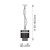 Lampa wisząca mosiężna szklana 1-punktowa 112572 z serii Marietta - Endon Lighting