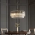 Lampa wisząca mosiężna szklana 7-punktowa 112574 z serii Marietta Grand - Endon Lighting