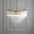 Żyrandol mosiężny szklany 12-punktowy 114199 z serii Toulouse - Endon Lighting