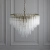 Żyrandol mosiężny szklany 12-punktowy 114199 z serii Toulouse - Endon Lighting