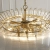 Żyrandol mosiężny szklany 12-punktowy 114199 z serii Toulouse - Endon Lighting