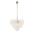 Żyrandol mosiężny szklany 12-punktowy 114199 z serii Toulouse - Endon Lighting