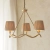 Lampa wisząca mosiężna 3-punktowa z rafią 114213 z serii Wriggle - Endon Lighting