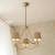 Lampa wisząca mosiężna 3-punktowa z rafią 114213 z serii Wriggle - Endon Lighting