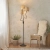 Lampa podłogowa czarna metalowa z trzema abażurami z rafii 114221 z serii Wriggle - Endon Lighting