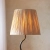Lampa podłogowa czarna metalowa z abażurem z rafii 114223 z serii Wriggle - Endon Lighting