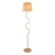 Lampa podłogowa mosiężna z kloszem z rafii 114224 z serii Wriggle - Endon Lighting