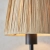 Kinkiet czarny metalowy z kloszem z rafii 114226 z serii Wriggle - Endon Lighting