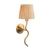 Kinkiet mosiężny z kloszem z rafii 114227 z serii Wriggle - Endon Lighting