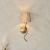Kinkiet mosiężny z kloszem z rafii 114227 z serii Wriggle - Endon Lighting