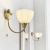 Kinkiet mosiężny z białym kloszem i włącznikiem sznurkowym 1805-1AN z serii Alton - Endon Lighting