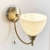 Kinkiet mosiężny z białym kloszem i włącznikiem sznurkowym 1805-1AN z serii Alton - Endon Lighting