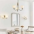 Kinkiet mosiężny dwupunktowy z kloszami ecru 1805-2AN z serii Alton - Endon Lighting