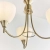 Lampa wisząca mosiężna 3-punktowa z białymi kloszami 1805-3AN z serii Alton - Endon Lighting
