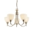 Żyrandol metalowy srebrny 5-punktowy 1805-5SC z serii Alton - Endon Lighting