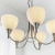 Żyrandol metalowy srebrny 5-punktowy 1805-5SC z serii Alton - Endon Lighting