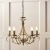 Żyrandol metalowy mosiężny 5-punktowy 2030-5AN z serii Bernice - Endon Lighting