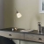 Lampa biurkowa metalowa srebrna z białym kloszem 652-TLSC z serii Range - Endon Lighting