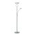 Lampa podłogowa metalowa srebrna z czytnikiem MONACO-SC z serii Monaco - Endon Lighting