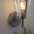 Kinkiet zewnętrzny srebrny metalowy 31cm YG-862-SS z serii Klien - Endon Lighting