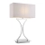 Lampa stołowa srebrna metalowa z białym abażurem 96930-TLCH z serii EPALLE - Endon Lighting
