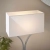 Lampa stołowa srebrna metalowa z białym abażurem 96930-TLCH z serii EPALLE - Endon Lighting