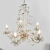 Żyrandol metalowy kremowy 5-punktowy LULLABY-5CR z serii LULLABY - Endon Lighting