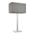 Lampa stołowa metalowa srebrna z szarym kloszem MORETO z serii MORETO - Endon Lighting