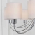 Żyrandol chromowany 7-punktowy z białymi abażurami PHANTOM-7CH z serii PHANTOM - Endon Lighting