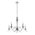 Lampa wisząca metalowa srebrna 5-punktowa KORA-5CH z serii Kora - Endon Lighting