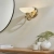 Kinkiet mosiężny z matowym kloszem CAGNEY-1WBAB z serii Cagney - Endon Lighting