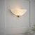 Kinkiet ścienny półokrągły biały mosiężny WELLES-1WBAB z serii Welles - Endon Lighting