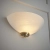 Kinkiet ścienny półokrągły biały mosiężny WELLES-1WBAB z serii Welles - Endon Lighting