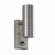 Kinkiet zewnętrzny metalowy srebrny 2-punktowy z czujnikiem ruchu EL-40062 z serii CANON - Endon Lighting