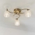 Lampa sufitowa mosiężna 3-punktowa ze szklanymi kloszami BOYER-3AB z serii BOYER - Endon Lighting