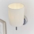 Kinkiet ścienny chromowany z białym abażurem BRIO-1WBCH z serii BRIO - Endon Lighting