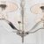 Żyrandol chromowany 5-punktowy z białymi abażurami FIENNES-5NI z serii FIENNES - Endon Lighting