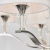 Żyrandol chromowany 5-punktowy z białymi abażurami FIENNES-5NI z serii FIENNES - Endon Lighting