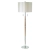 Lampa podłogowa drewniana z beżowym abażurem ALTESSE-FLNI z serii ALTESSE - Endon Lighting