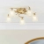 Lampa sufitowa mosiężna 5-punktowa z kloszami BOYER-5AB z serii BOYER - Endon Lighting