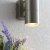 Kinkiet zewnętrzny metalowy srebrny 2-punktowy EL-40095 z serii Canon - Endon Lighting