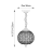 Lampa wisząca mosiężna kryształowa kula EH-TANARO-AB z serii TANARO - Endon Lighting