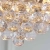 Lampa wisząca kryształowa złota 3-punktowa FARGO-14BP z serii FARGO - Endon Lighting